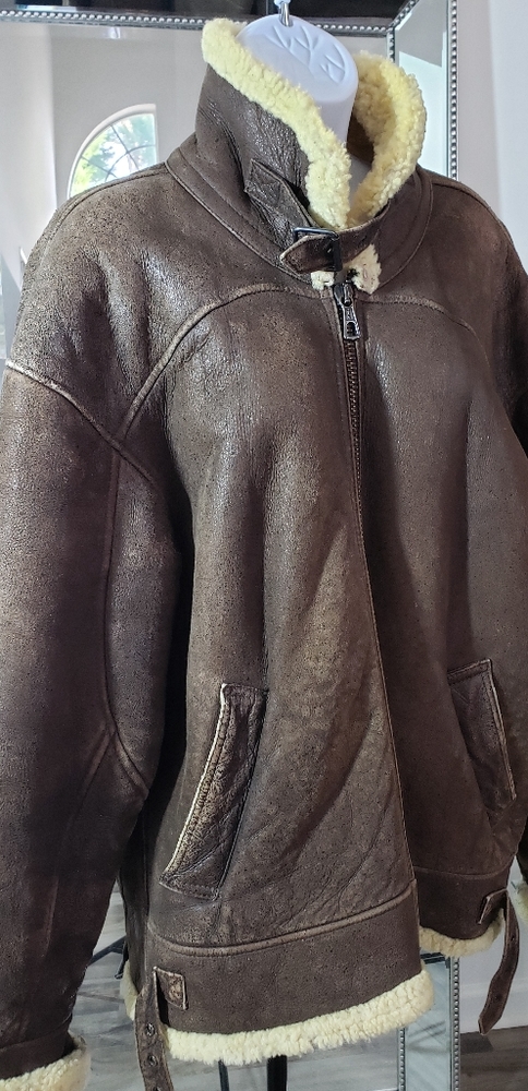 100% Shearling Wilson Shearling  Bomber Coat